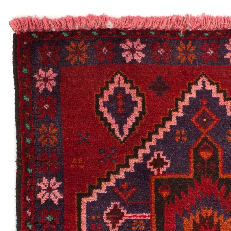 Orientteppich 87 x 125 cm - dunkelrot