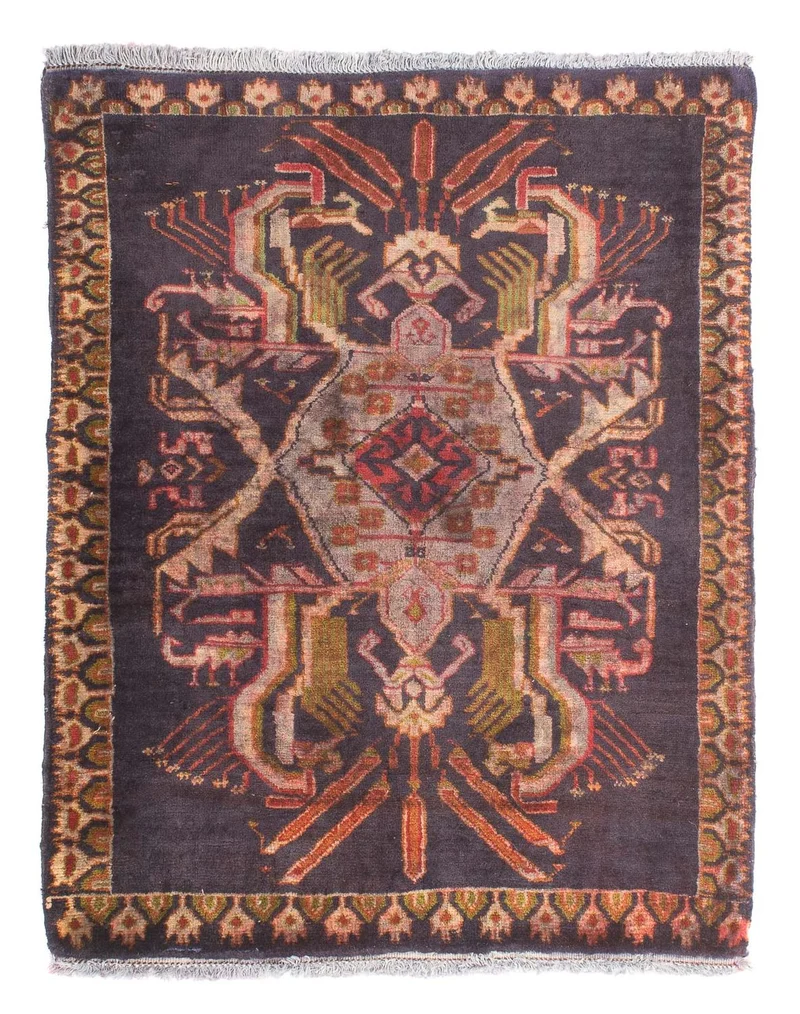 Orientteppich 65 x 81 cm - dunkelblau