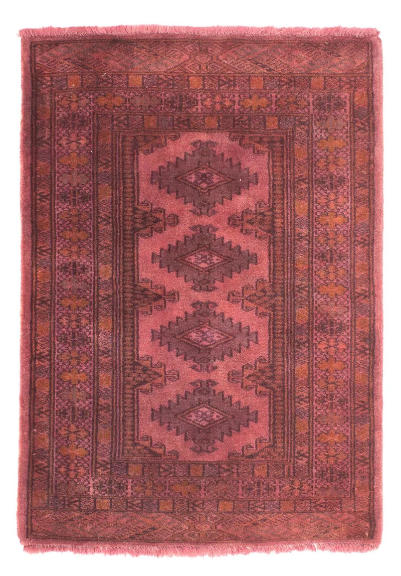 Orientteppich 66 x 95 cm - hellrot