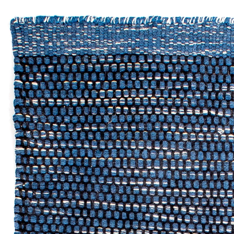 Kelim Teppich - Trendy 62 x 88 cm - dunkelblau