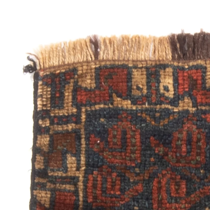 Afghan Teppich rechteckig - 20 x 32 cm - mehrfarbig