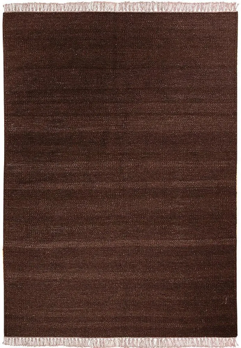 Kelim Teppich - Trendy 140 x 200 cm - dunkelbraun