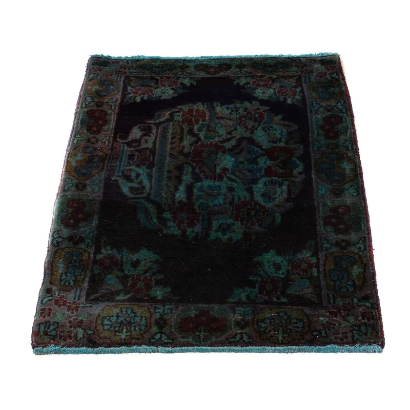 Orientteppich 65 x 117 cm - dunkelblau