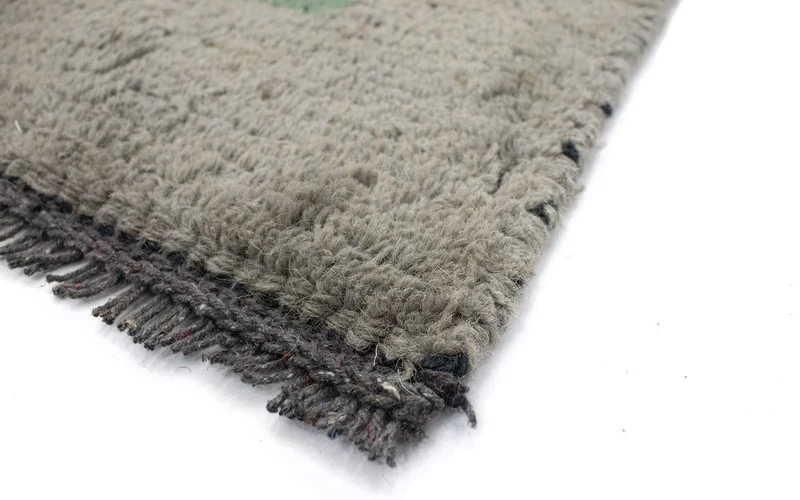 Nepal Teppich 70 x 140 cm - grün