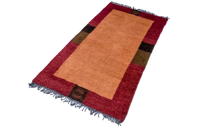 Nepal Teppich 70 x 140 cm - orange