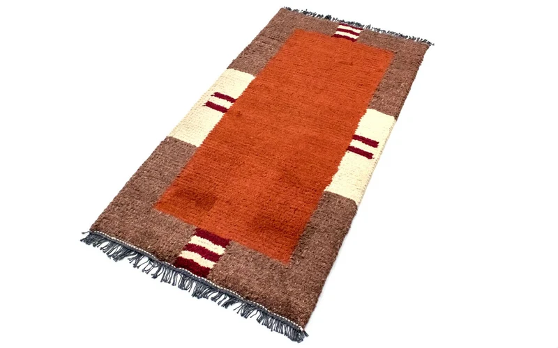 Nepal Teppich 70 x 140 cm - mehrfarbig