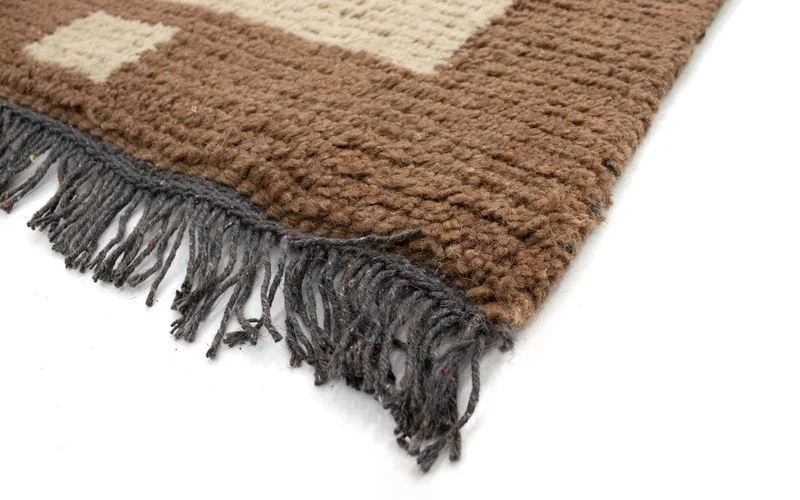 Nepal Teppich 70 x 140 cm - beige