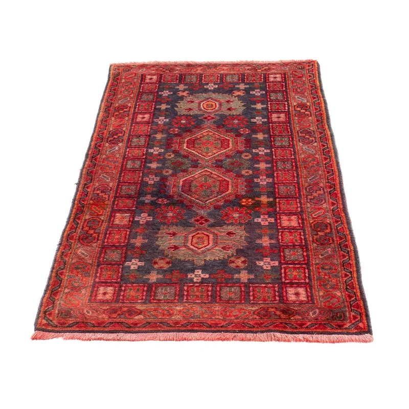 Orientteppich 78 x 154 cm - dunkelrot