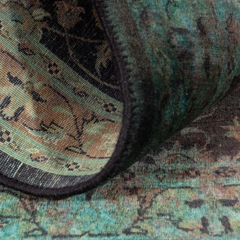 Orientteppich 76 x 130 cm - hellblau