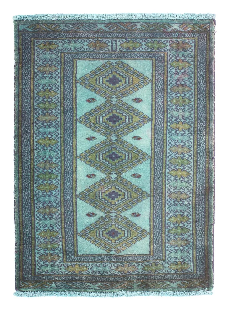 Orientteppich 64 x 92 cm - hellblau