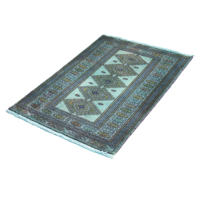 Orientteppich 64 x 92 cm - hellblau