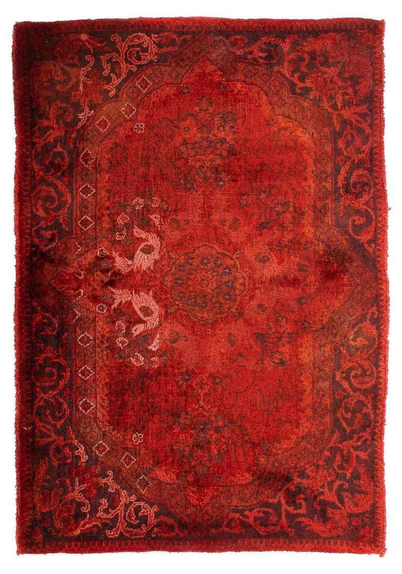 Orientteppich 60 x 93 cm - dunkelrot