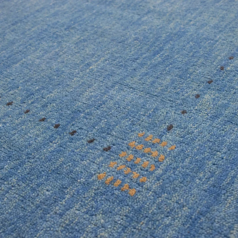 Gabbeh Teppich - Softy 122 x 163 cm - blau