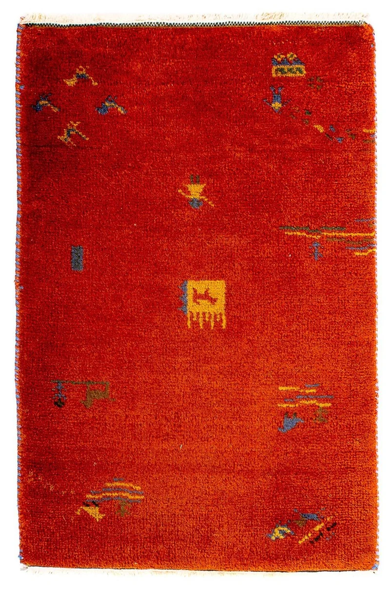 Gabbeh Teppich - Indus 60 x 90 cm - rot