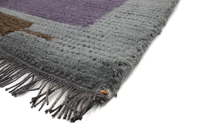 Nepal Teppich 70 x 140 cm - lila