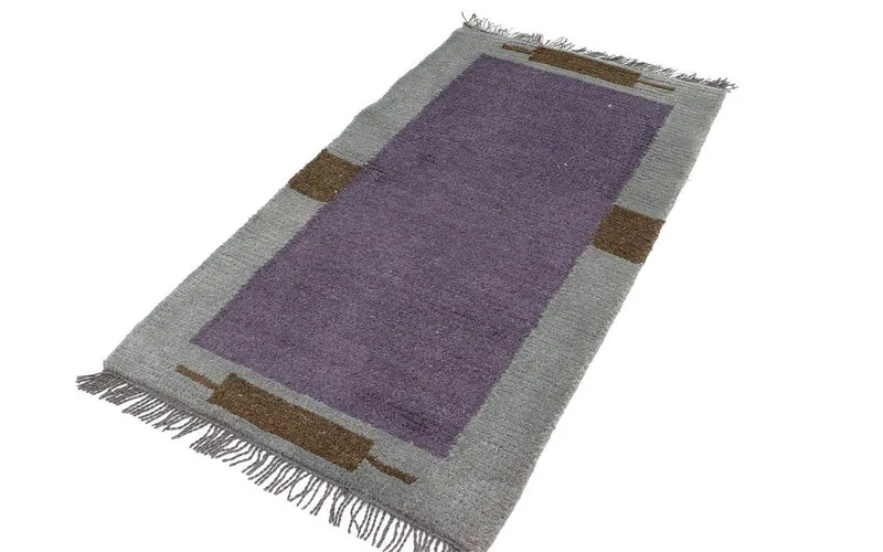 Nepal Teppich 70 x 140 cm - lila