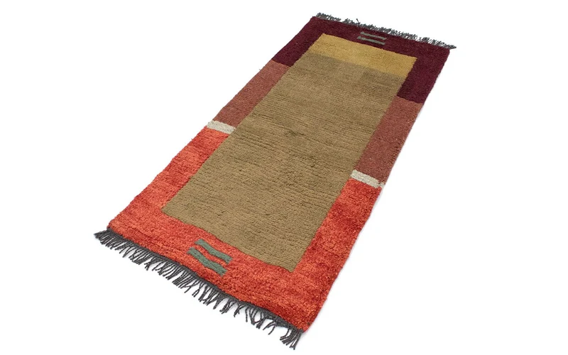 Nepal Teppich 70 x 140 cm - braun