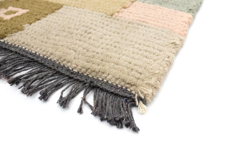 Nepal Teppich 70 x 140 cm - mehrfarbig