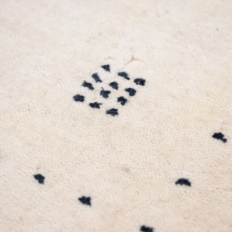 Gabbeh Teppich - Softy 60 x 90 cm - naturweiß