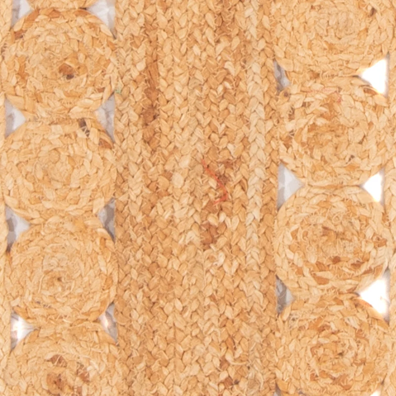 Juteteppich oval - 61 x 91 cm - natur