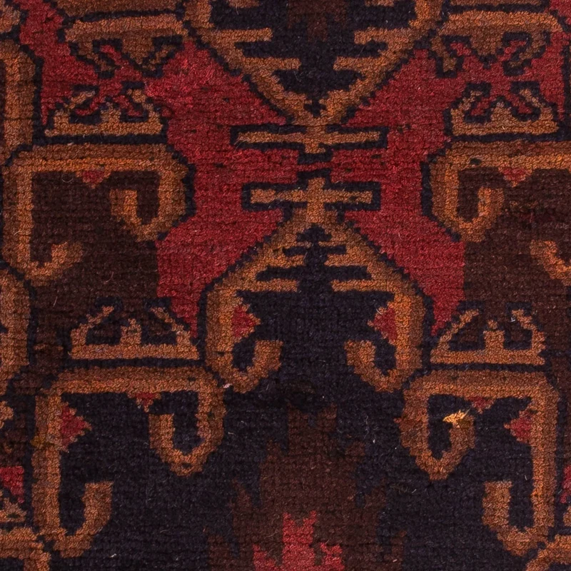 Belutsch Teppich 74x117cm - Orientteppich - dunkelrot
