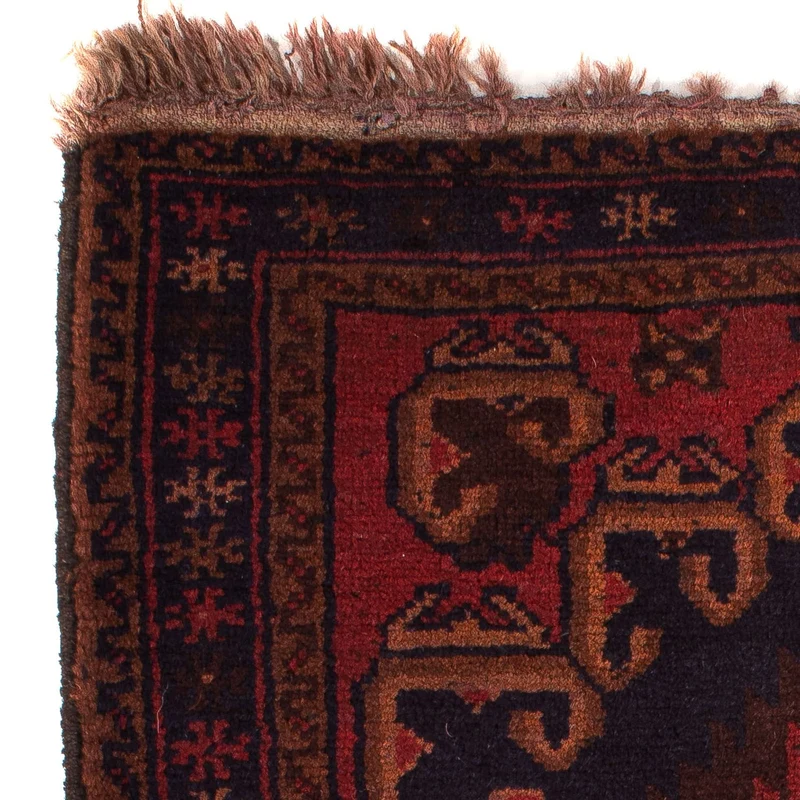 Belutsch Teppich 74x117cm - Orientteppich - dunkelrot