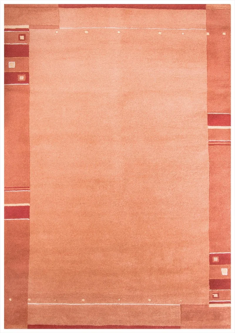 Nepal Teppich 90 x 160 cm - orange