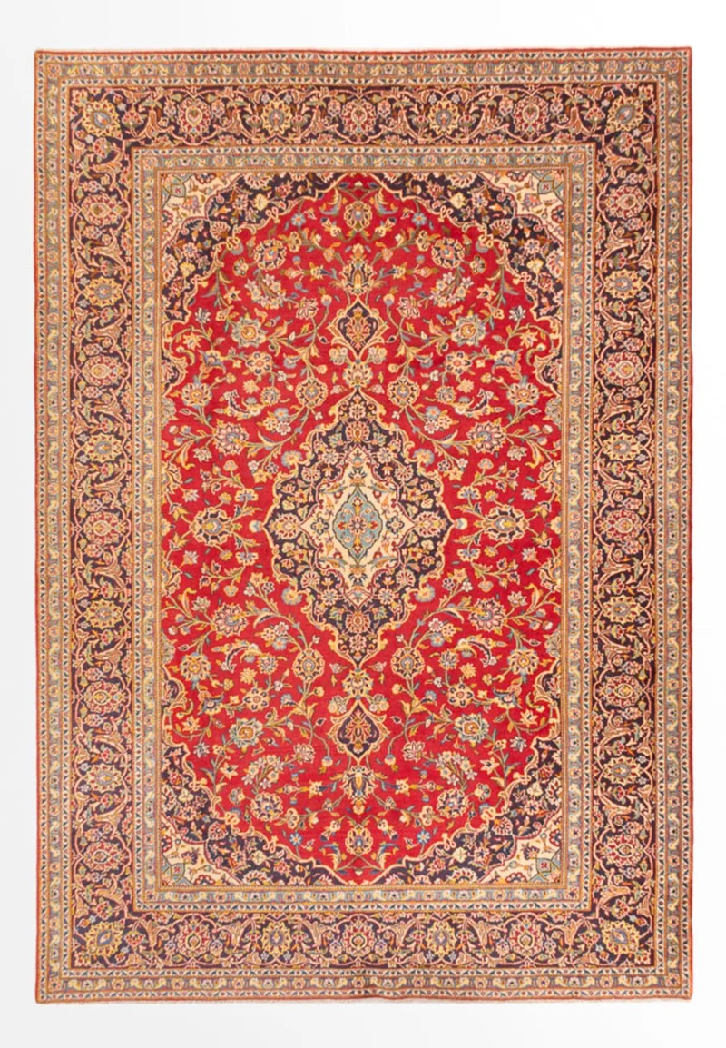 Perserteppich - Keshan - 242 x 350 cm - rot