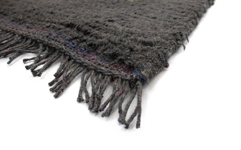 Nepal Teppich 70 x 140 cm - grau