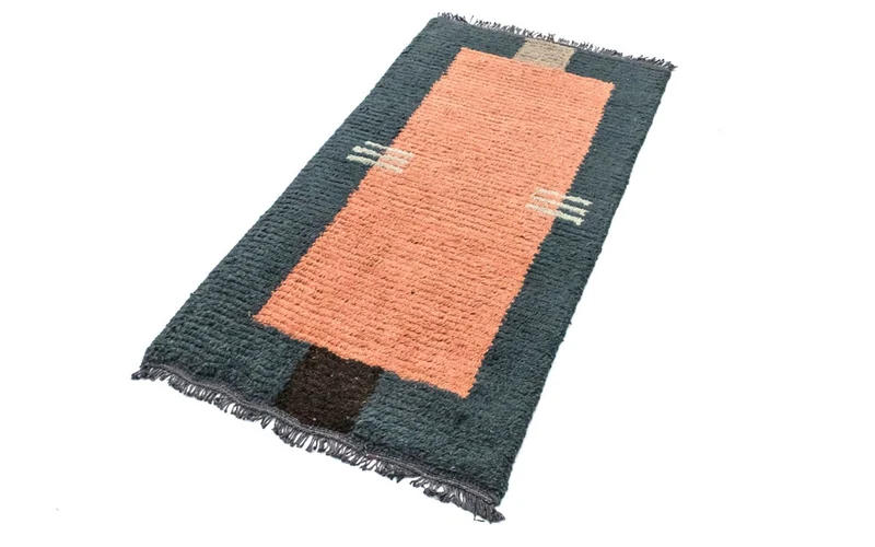 Nepal Teppich 70 x 140 cm - mehrfarbig