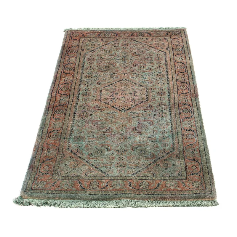 Orientteppich 70 x 140 cm - hellblau