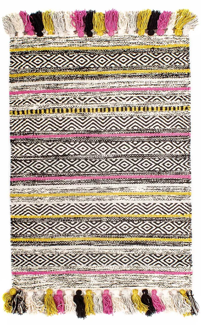 Kelim Teppich - Trendy 60 x 90 cm - mehrfarbig