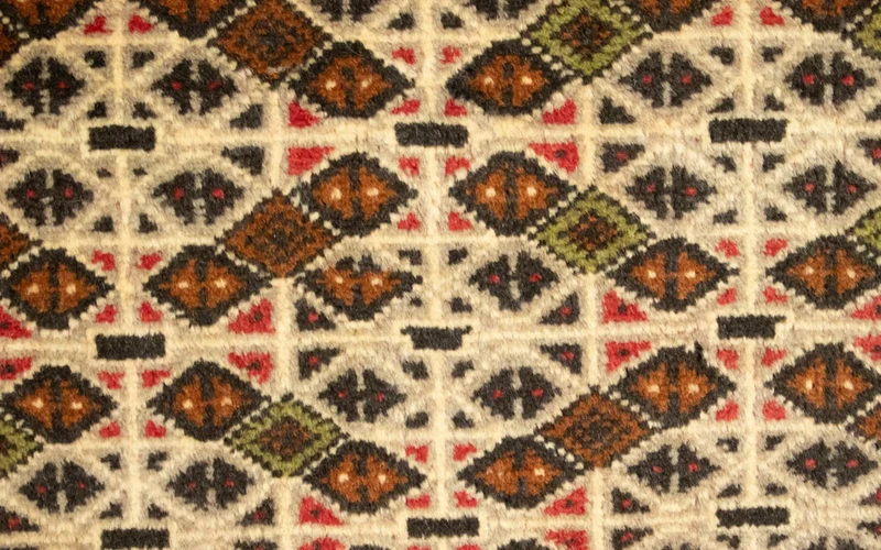 Turkaman Teppich 50x100cm - Orientteppich - beige