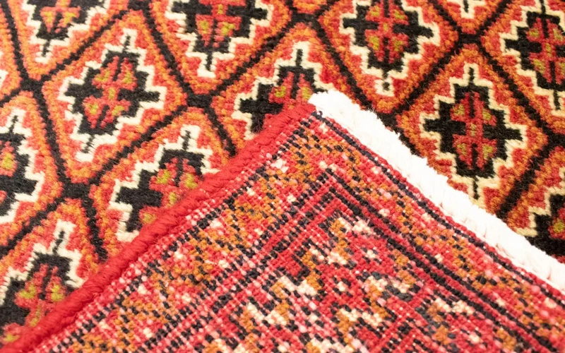 Turkaman Teppich 50x100cm - Orientteppich - orange