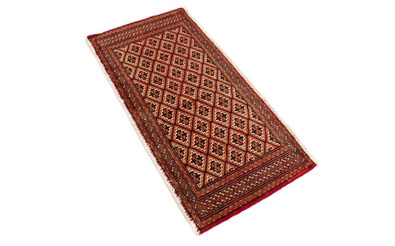 Turkaman Teppich 50x100cm - Orientteppich - orange