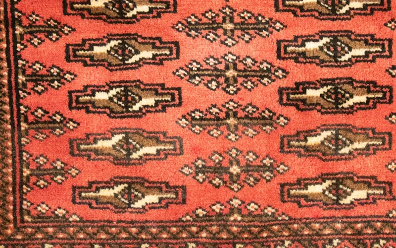 Turkaman Teppich 50x100cm - Orientteppich - rost
