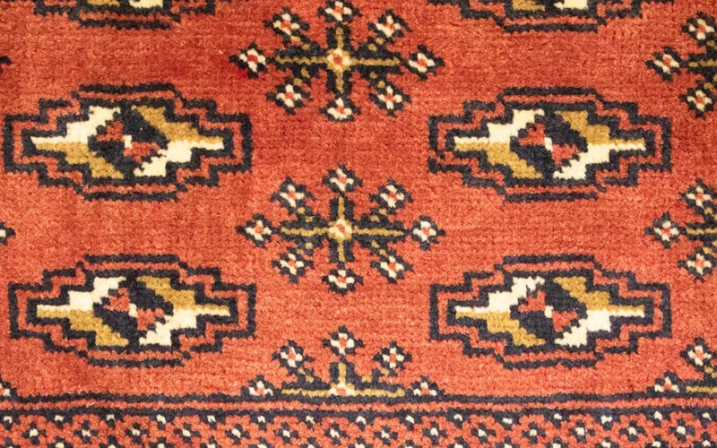 Turkaman Teppich 50x100cm - Orientteppich - rost