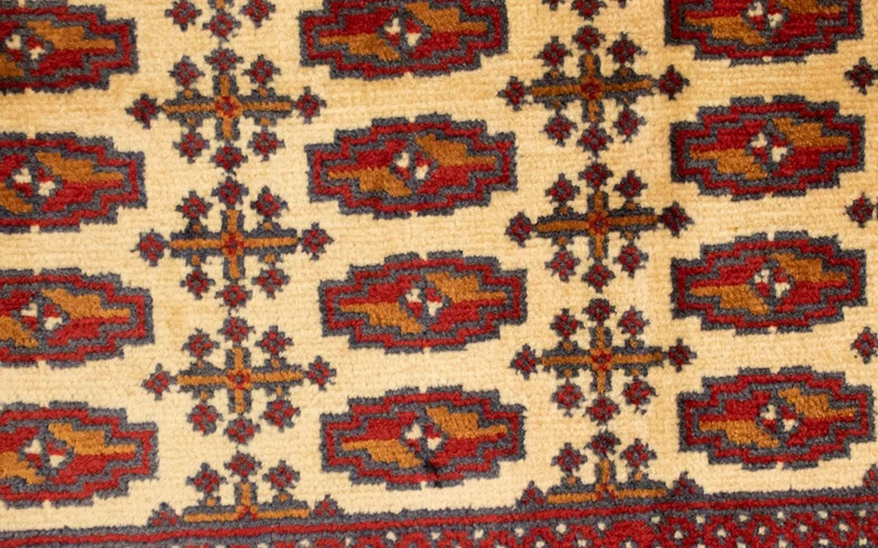 Turkaman Teppich 60x130cm - Orientteppich - beige