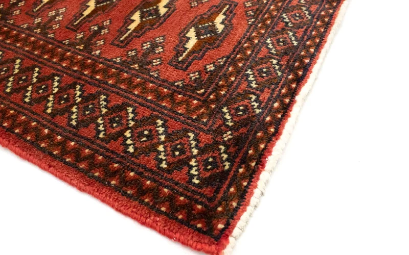 Turkaman Teppich 60x130cm - Orientteppich - hellrot