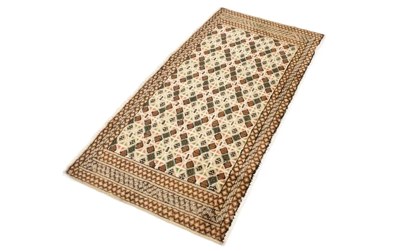 Turkaman Teppich 60x130cm - Orientteppich - beige