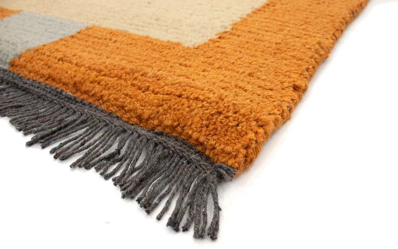 Nepal Teppich 70 x 140 cm - beige