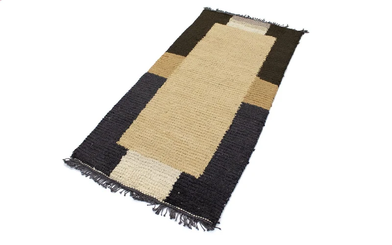 Nepal Teppich 70 x 140 cm - beige