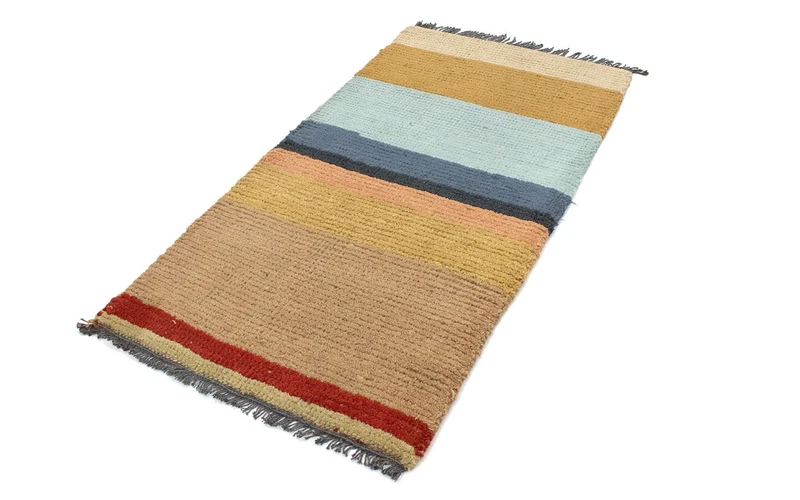 Nepal Teppich 70 x 140 cm - mehrfarbig