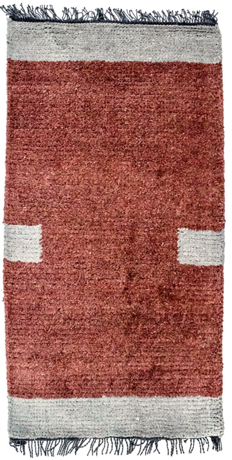 Nepal Teppich 70 x 140 cm - mehrfarbig