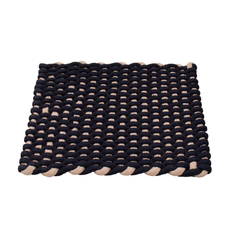Teppich quadratisch - 41 x 41 cm - dunkelblau