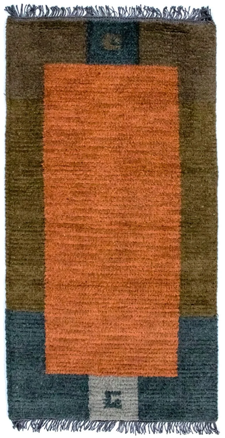 Nepal Teppich 70 x 140 cm - mehrfarbig