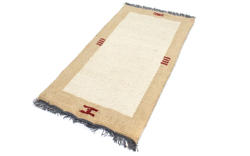 Nepal Teppich 70 x 140 cm - beige