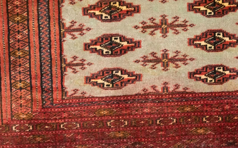 Turkaman Teppich 50x100cm - Orientteppich - rot