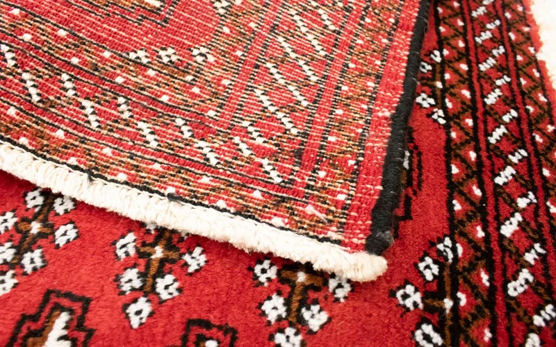 Turkaman Teppich 50x100cm - Orientteppich - rot