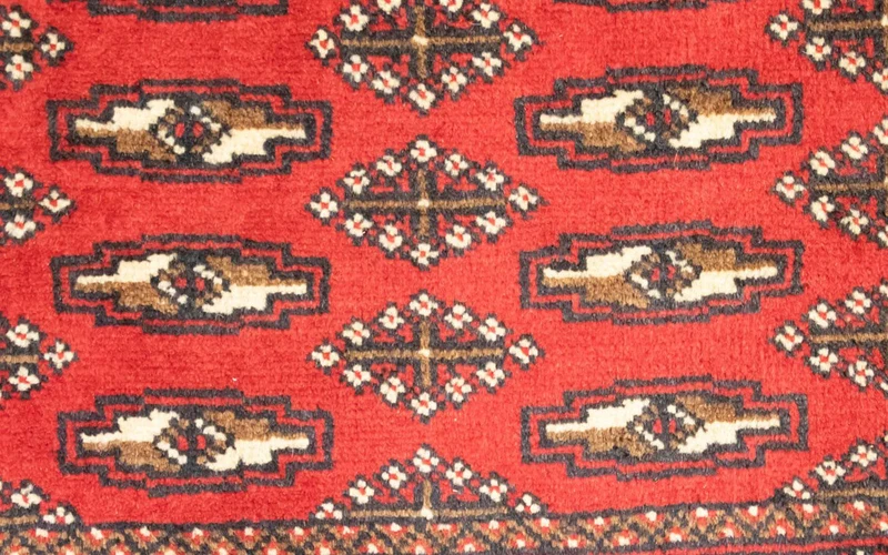 Turkaman Teppich 50x100cm - Orientteppich - rot